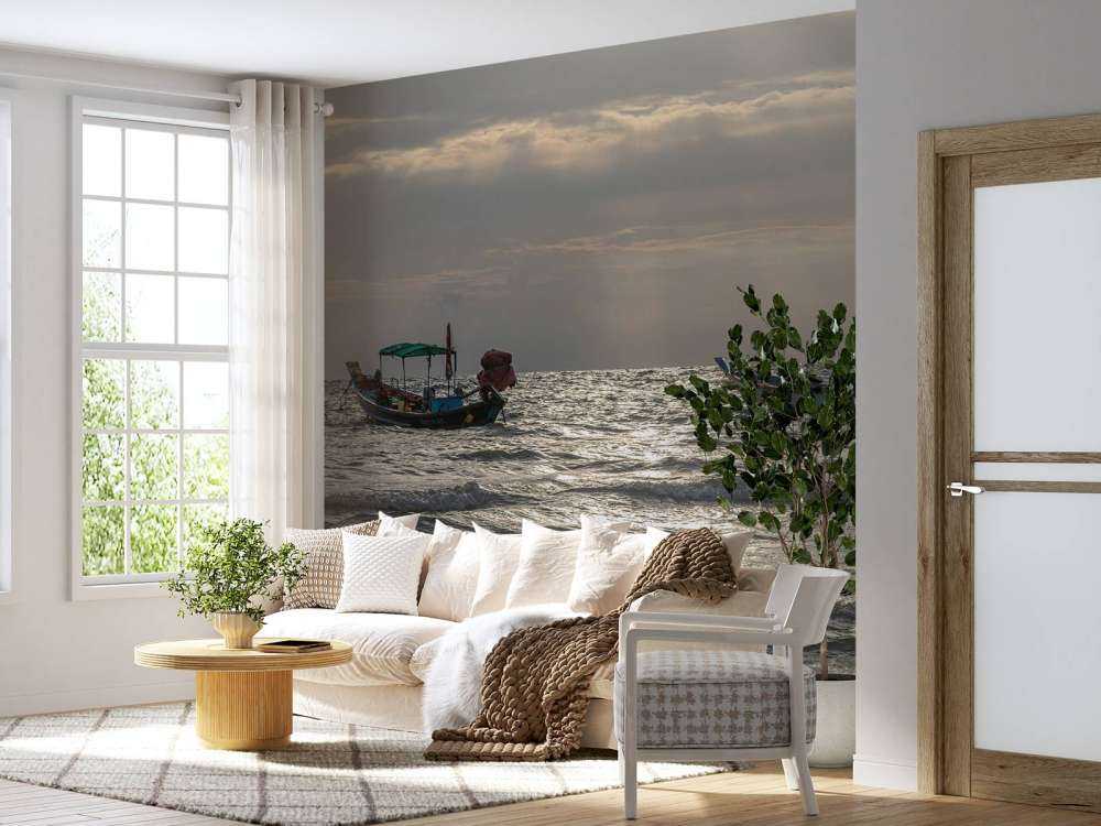 La nuit tombe Île Kho Pipi (Thaïlande)