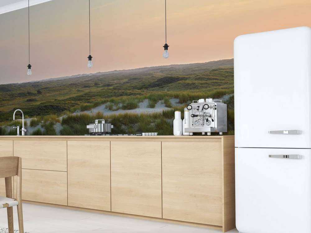 Coucher de soleil dans les dunes