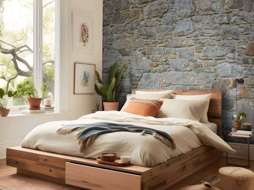 Mur de pierre médiéval