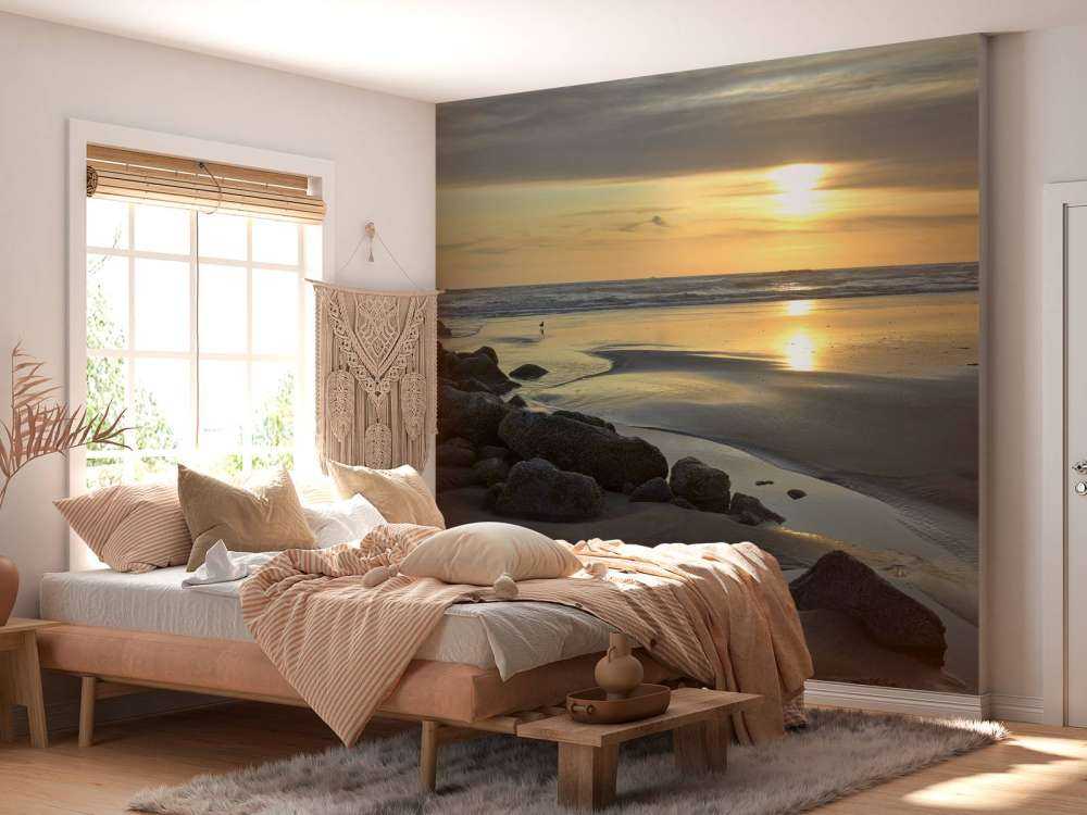 Coucher de soleil sur une plage