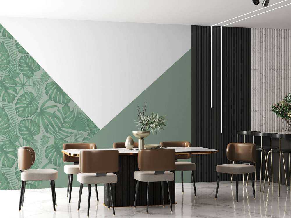 Triangles avec motif de jungle