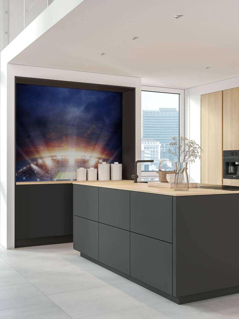 Le stade vu d'en haut