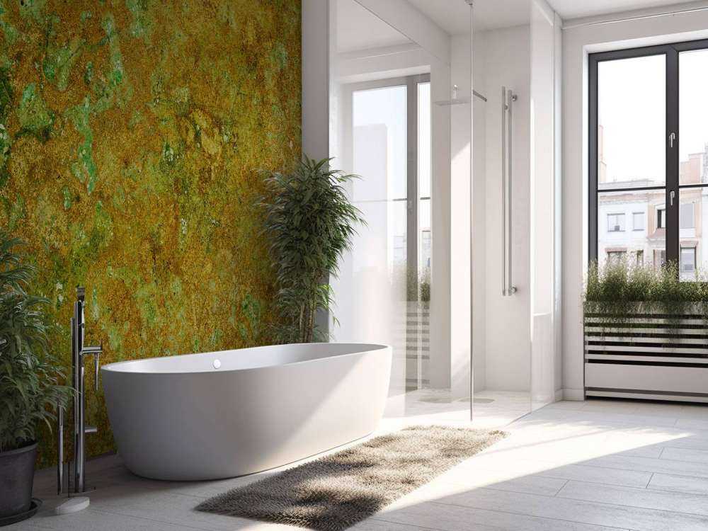 Structure colorée en or