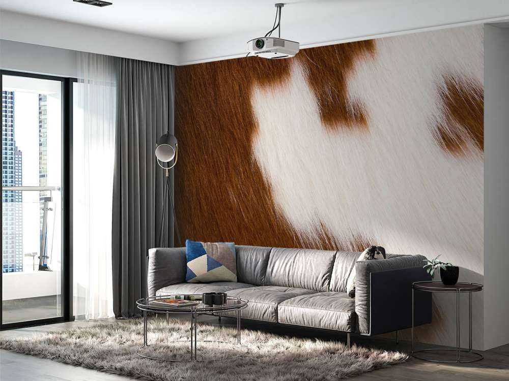 Cuir de vachette rouge et blanc cuir de vachette