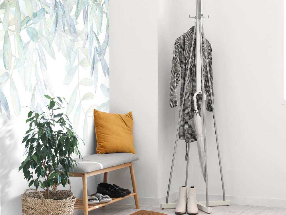 Feuilles à l'aquarelle aux couleurs pastels