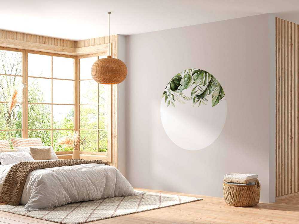 Feuilles tropicales à l'aquarelle