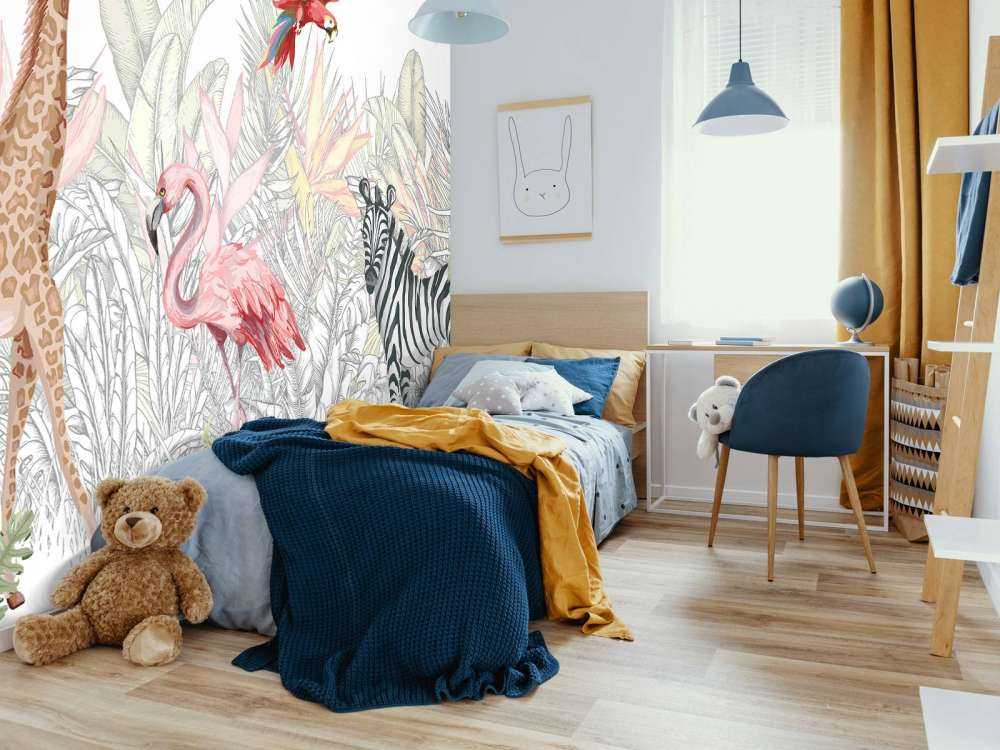 Dessin d'animaux dans la jungle