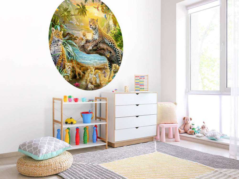 Leopards Family in the Bay