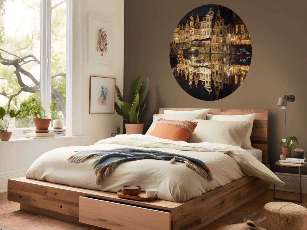 Quai de Korenlei la nuit