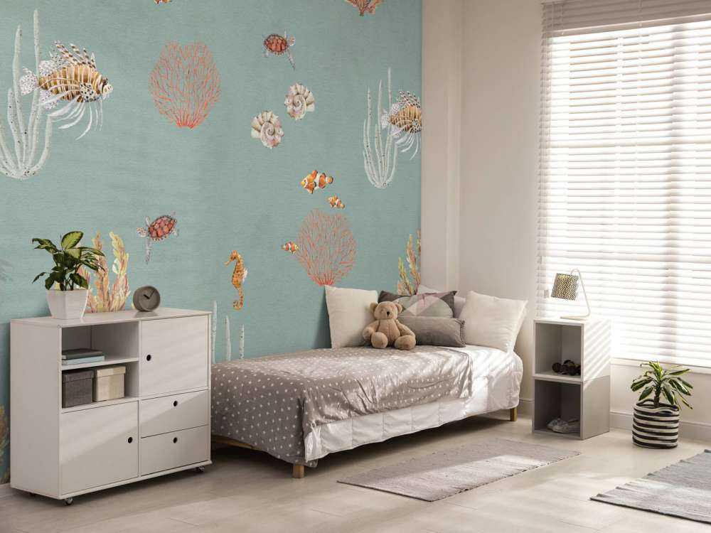 Coral Garden - Blue - 120