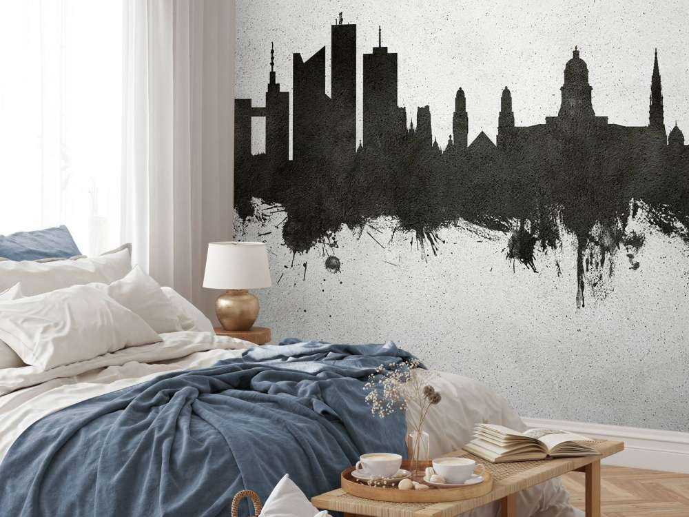 Aquarelle skyline, Bruxelles