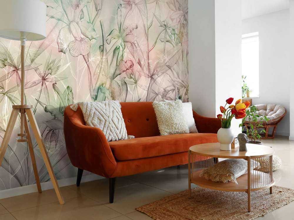 Mirage d'orchidées en pastels doux