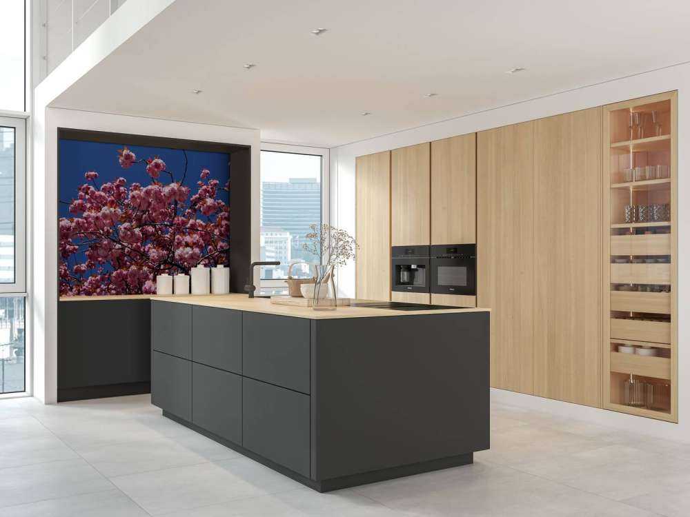 Fleur rose avec ciel bleu