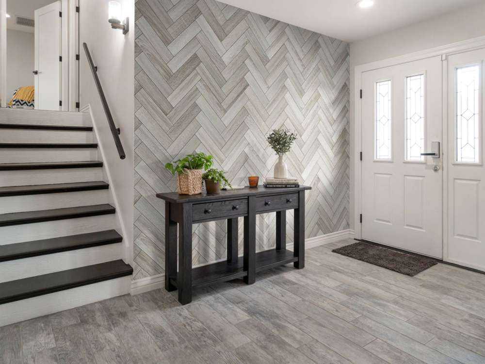 Chevron gris