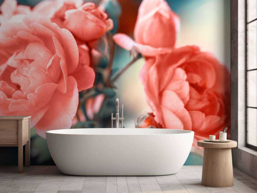 Rameau de roses sans branches