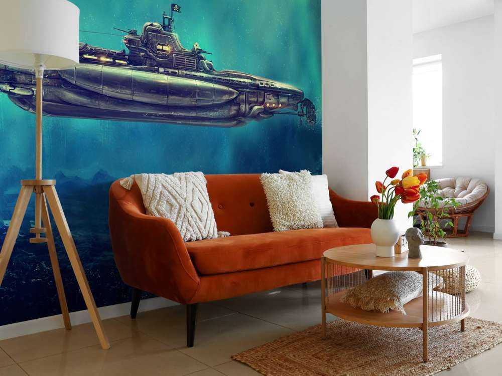 Sous-marin pirate dans le monde sous-marin