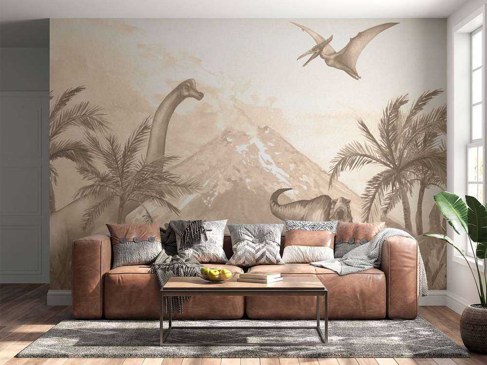 Divers dino's en taupe