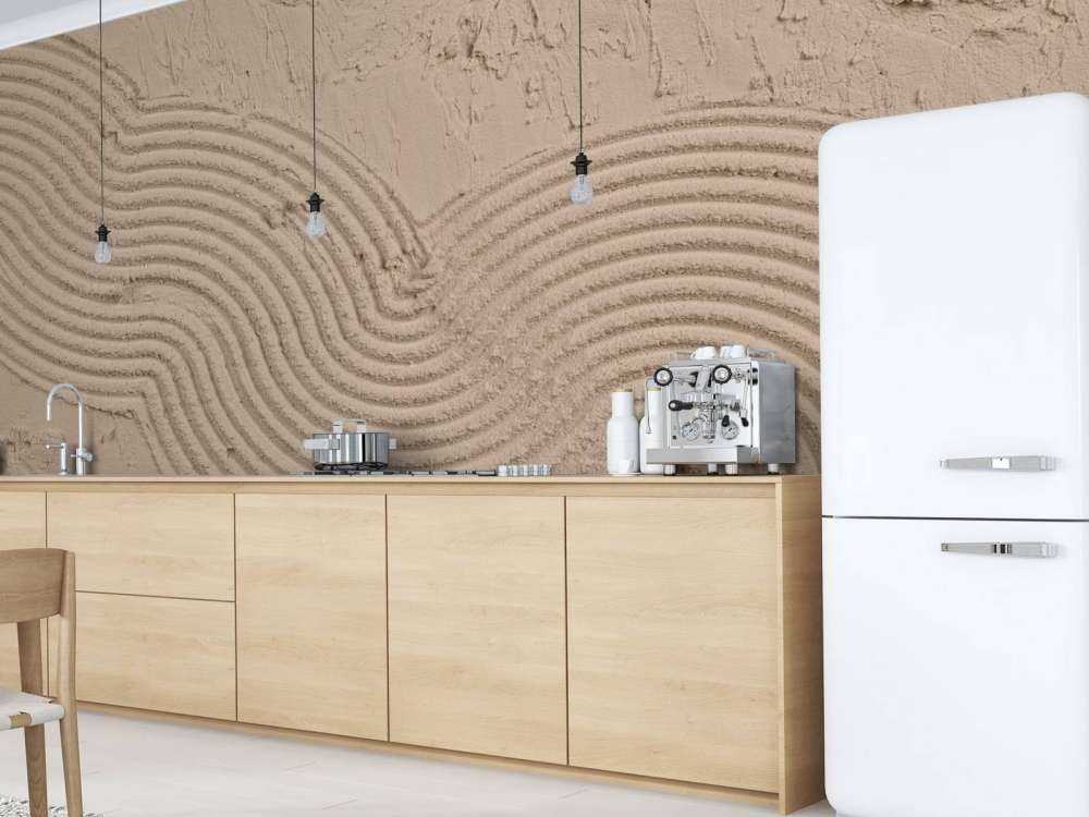 Lignes et structures organiques en taupe