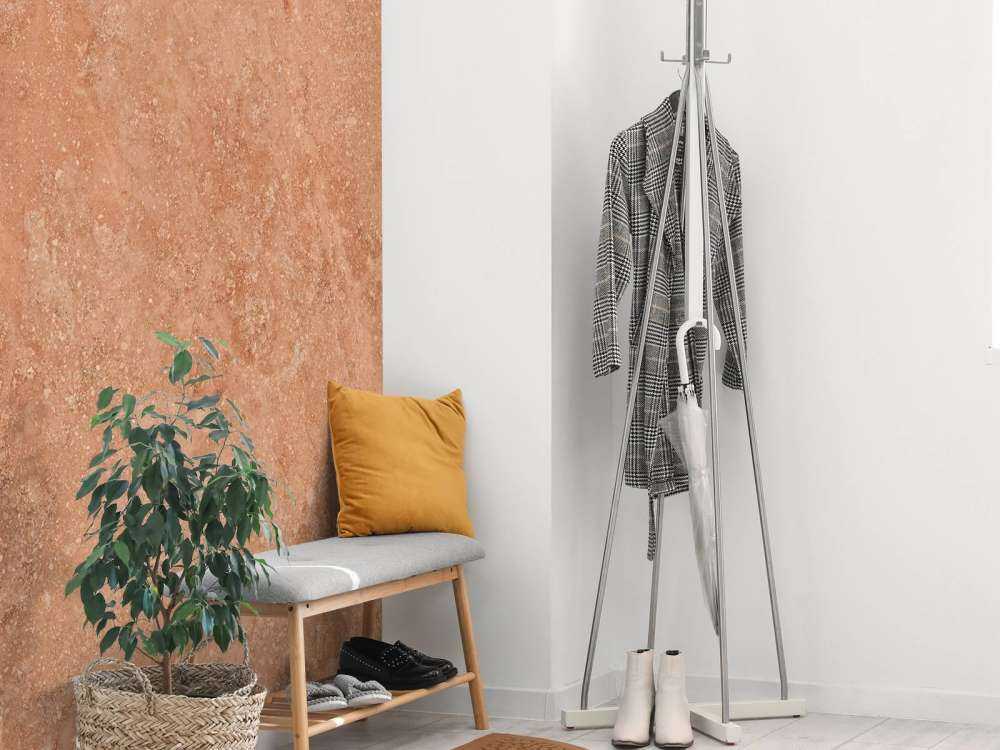 Marbre couleur terre cuite