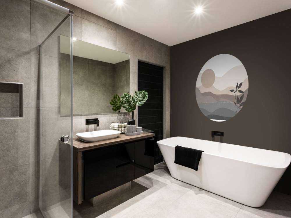 Coucher de soleil du milieu du siècle