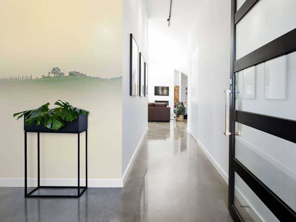 Paysage italien brumeux