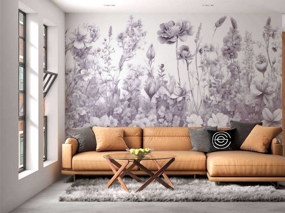 Fleurs de mon âme sans couture - lavande