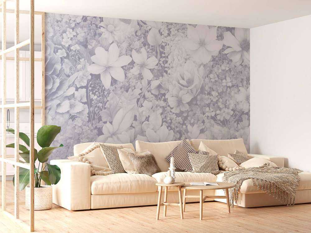 Festival de fleurs sans couture - lavande