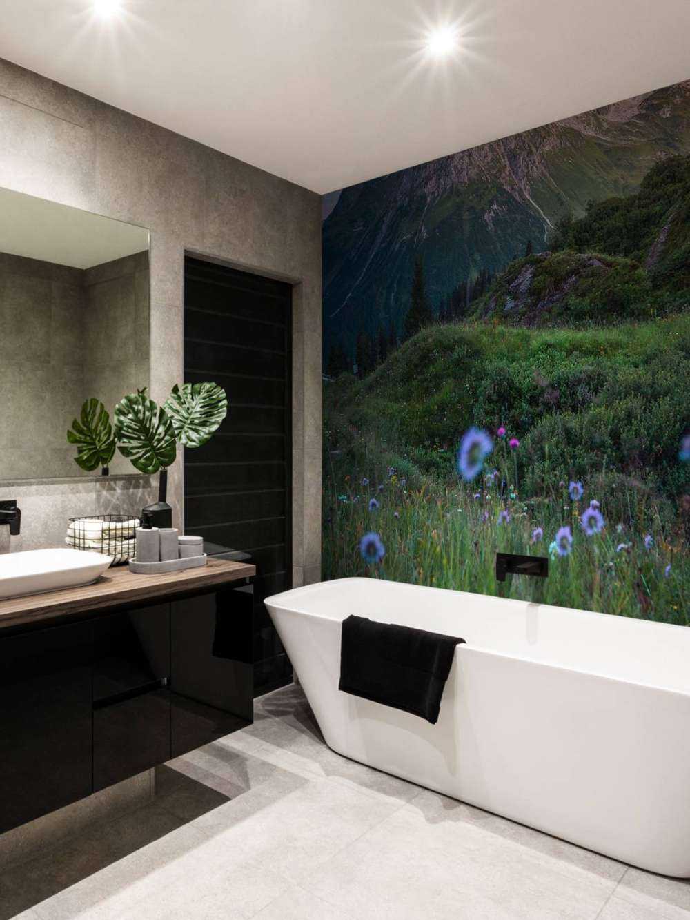 Lumière du soir sur la vallée des fleurs