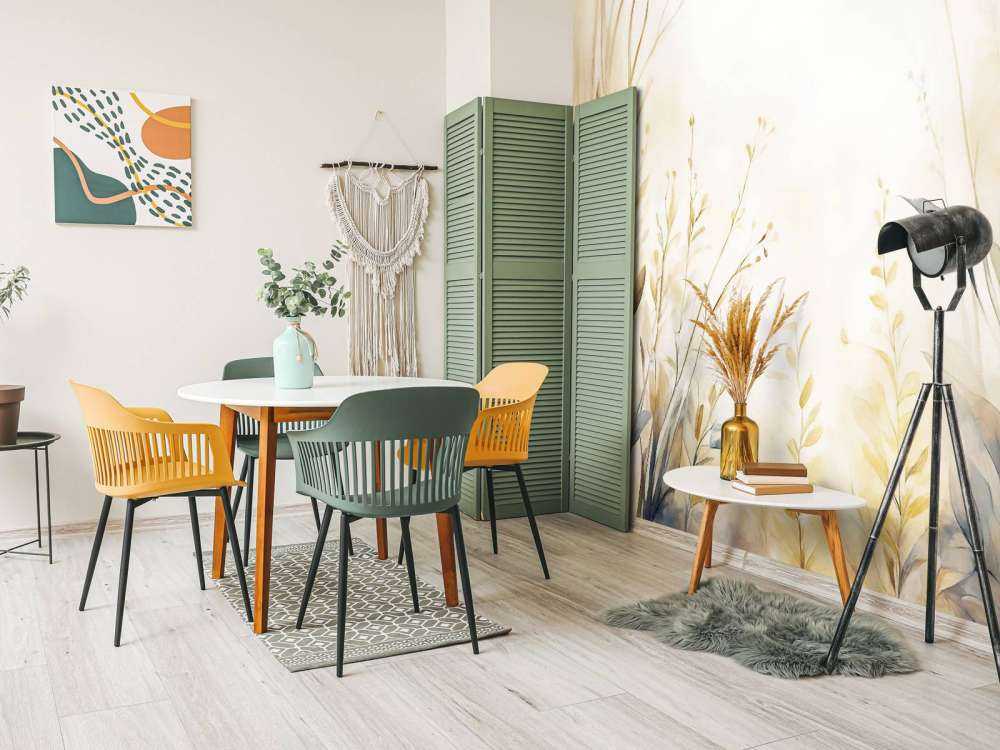 Jardin de paix - jaune doré