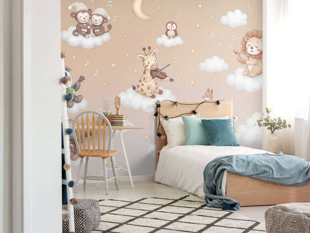 Concert d'oiseaux dans les nuages - sable