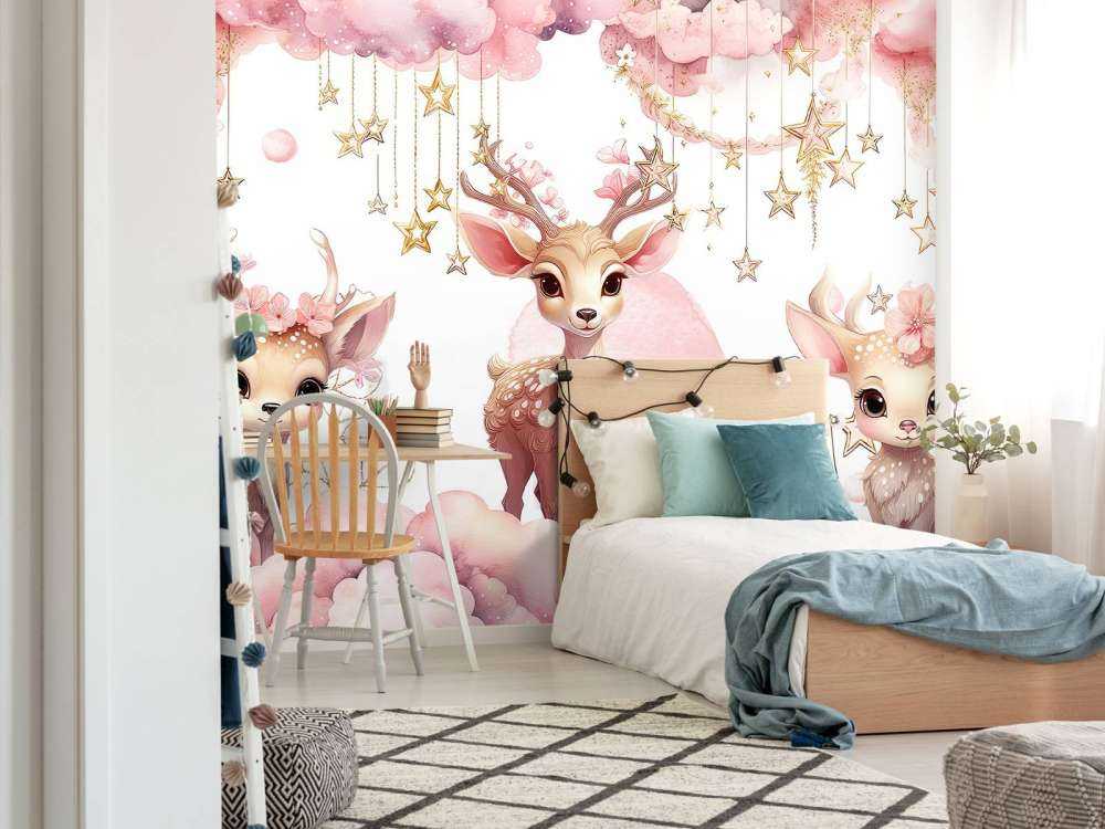 Dromerig cerf entre les étoiles