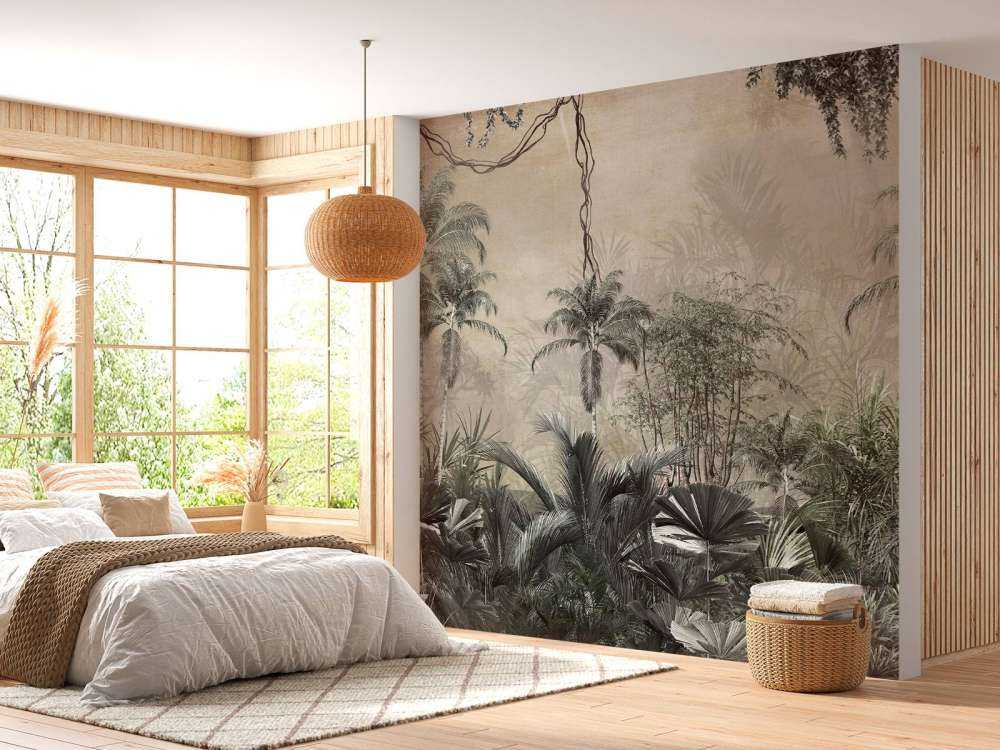 Forêt tropicale dans le brouillard