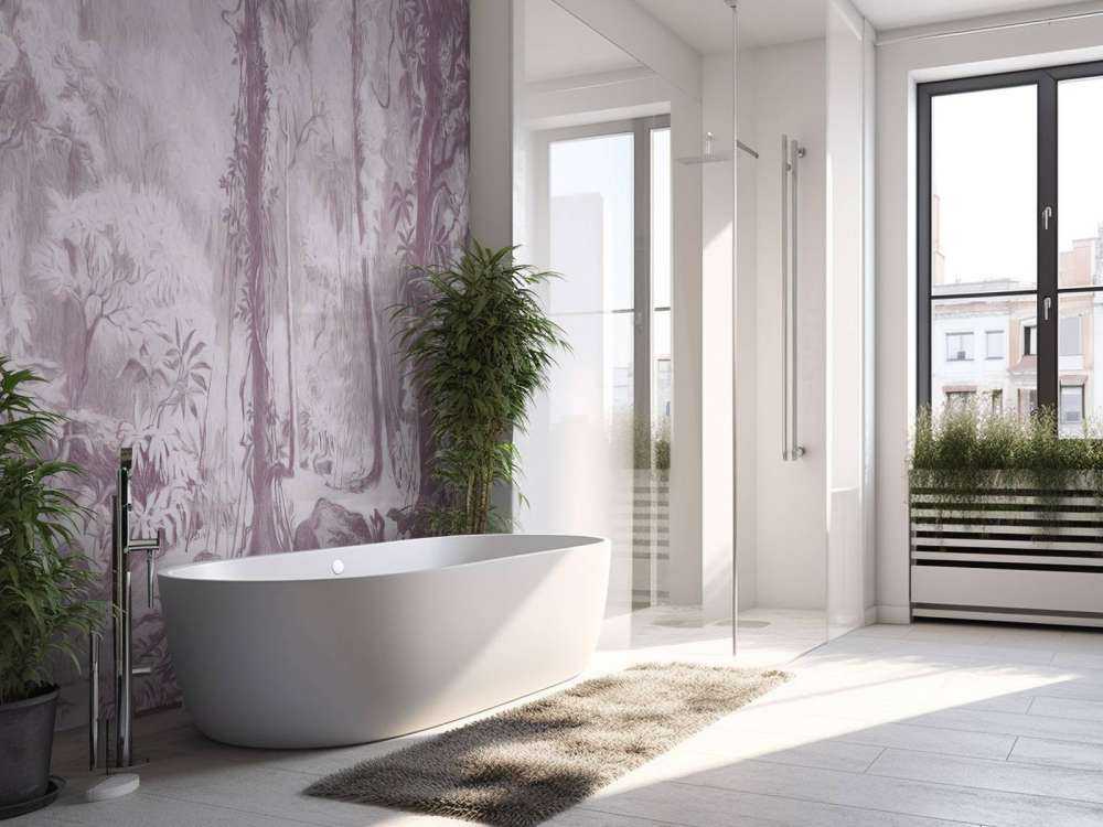 Forêt tropicale - rose