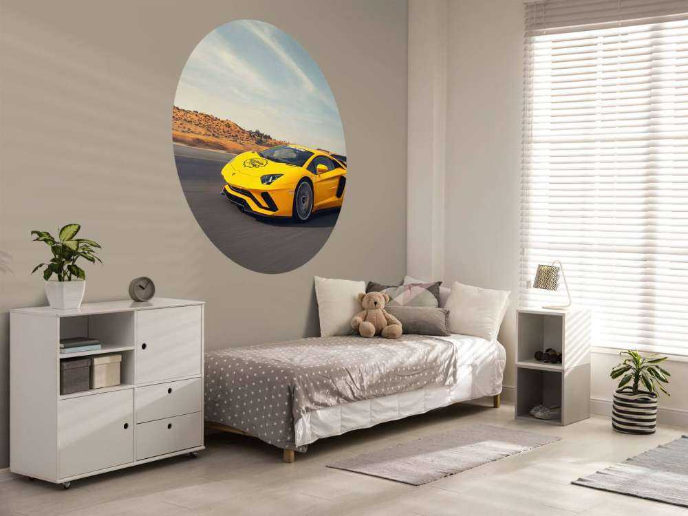 Lamborghini Aventador en action