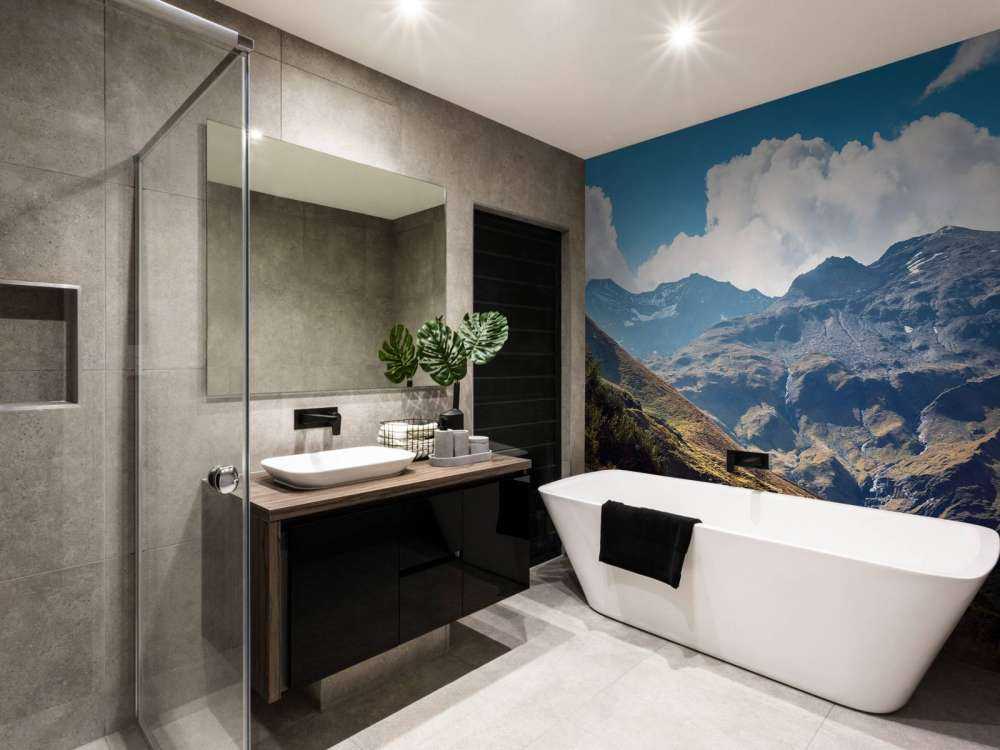 Panorama d'une route de montagne