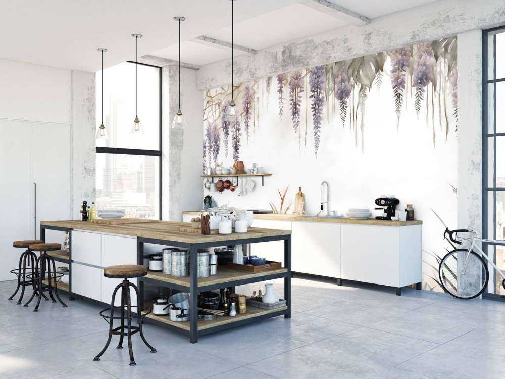 Glycine et Graminées Beige