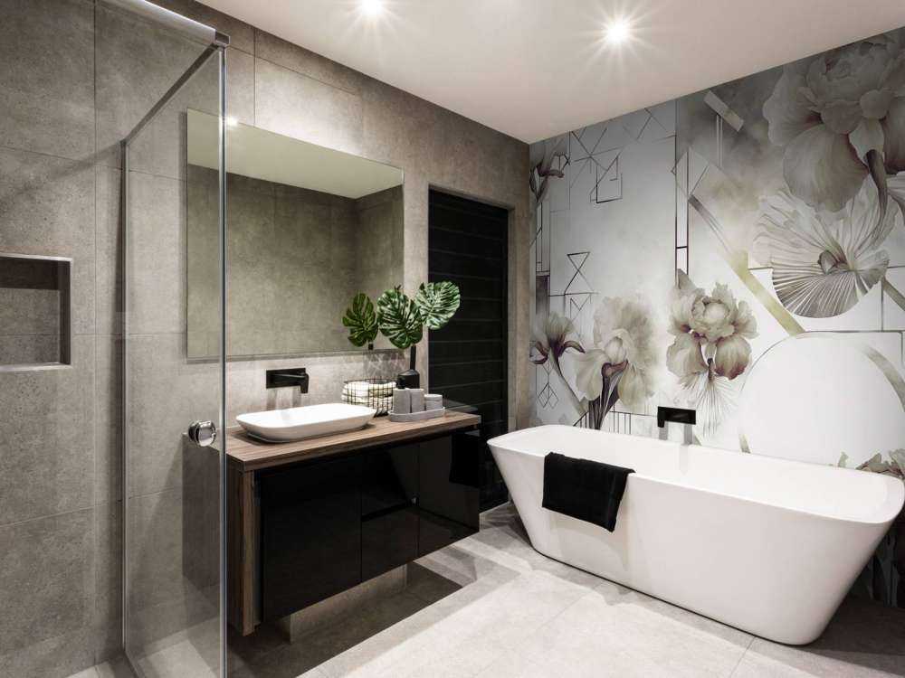 Géométrie Aquarelle Verte