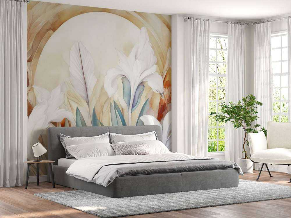 Iris au lever du soleil bleu