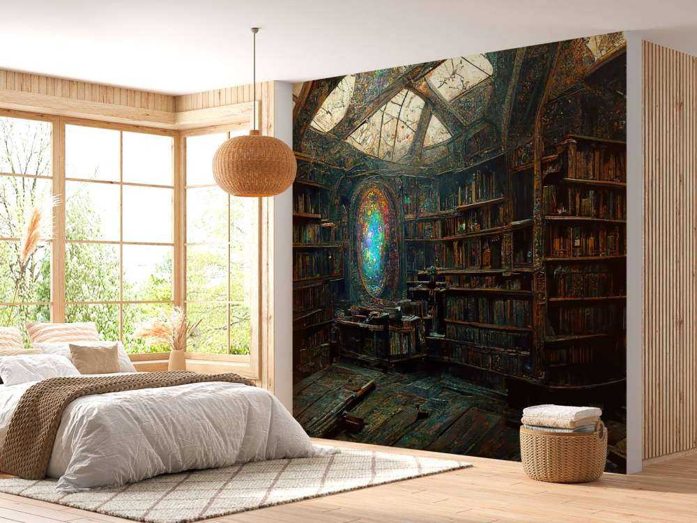 Salle de livres enchantée