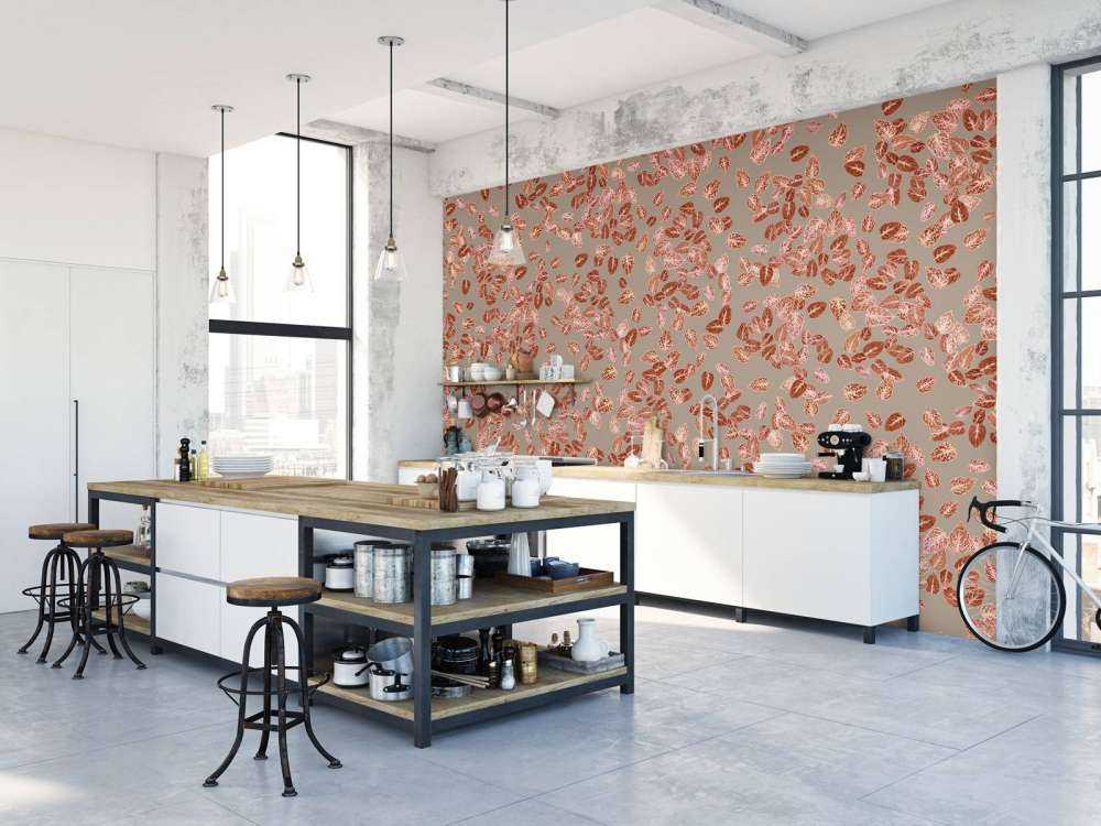 Petites feuilles sur taupe