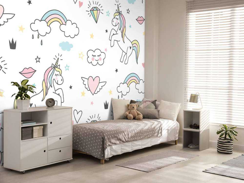 Licornes avec des cœurs