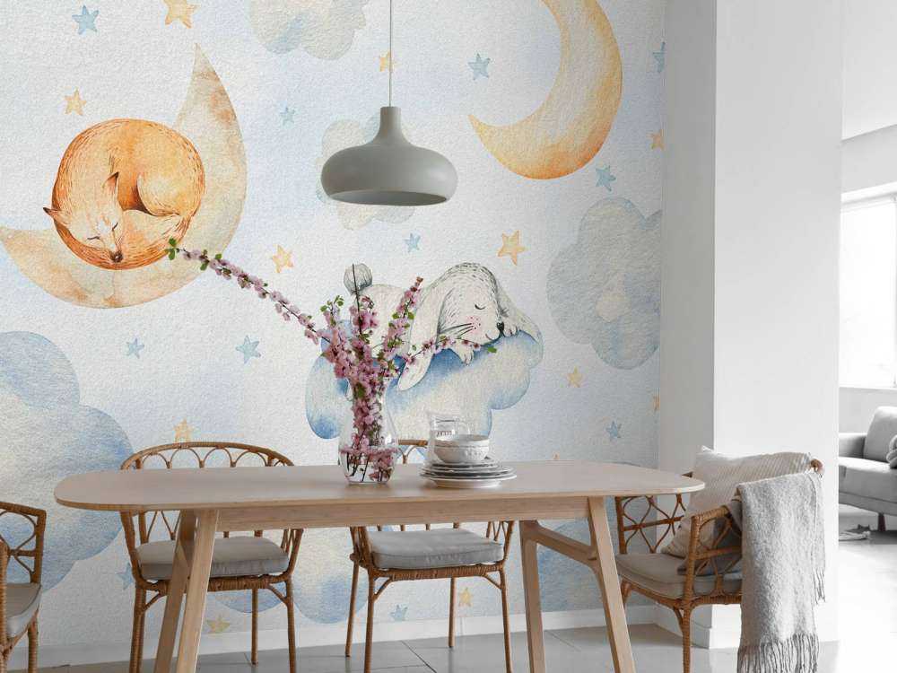 Amis endormis dans les nuages