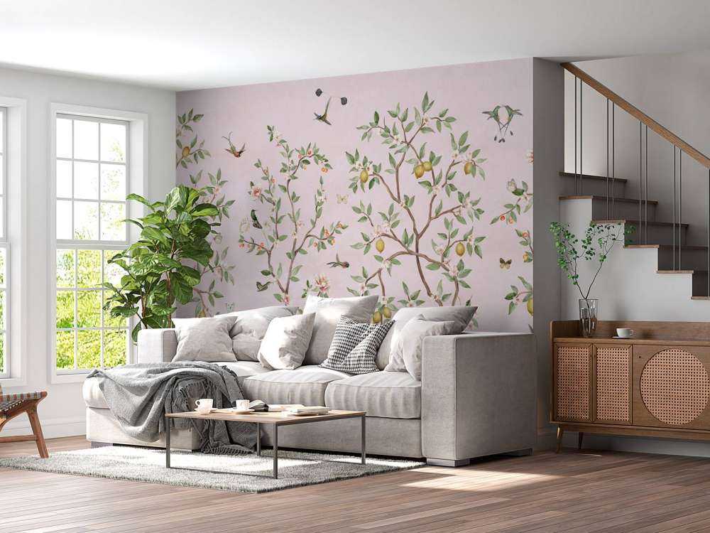 Lemon Tree Chinoiserie - Pink