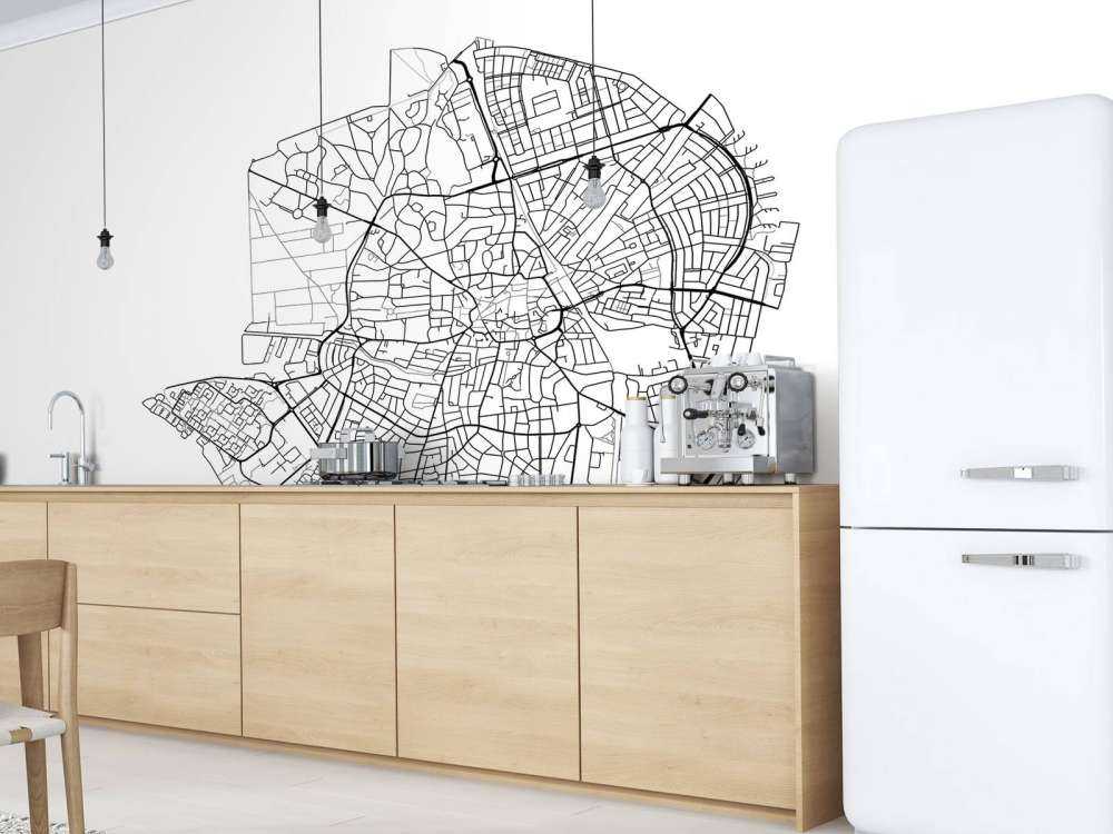 Carte de Hilversum, blanc