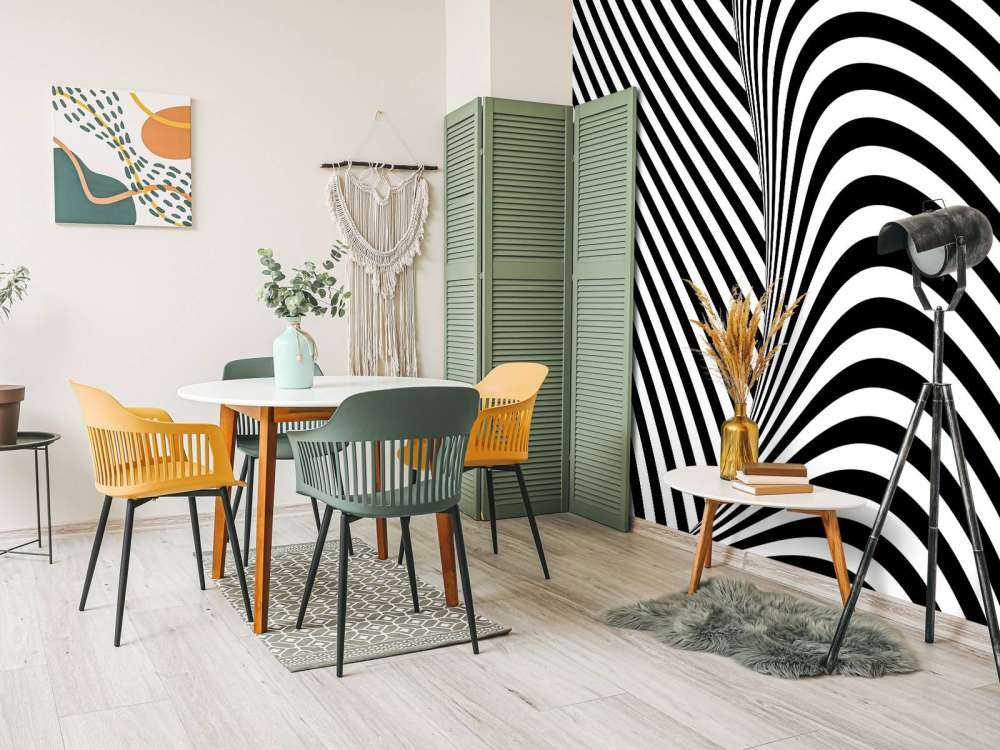 Black and white op art