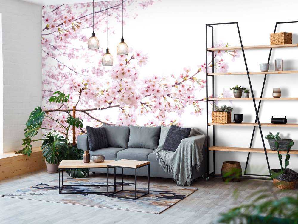 Branches de fleurs roses