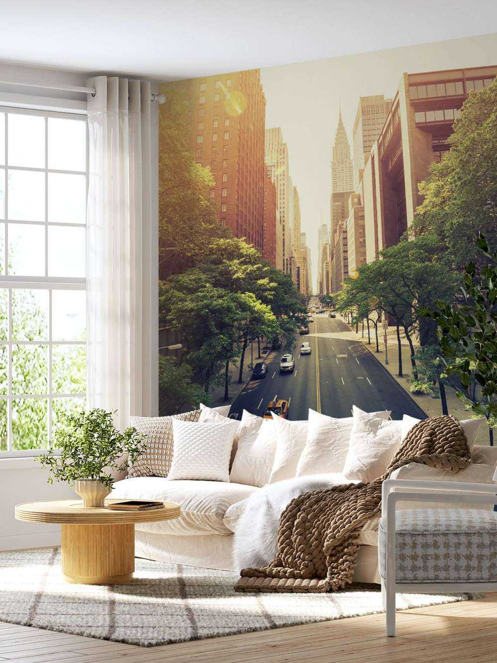 Autoroute à travers une ville