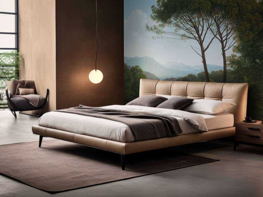 Paysage italien avec des pins