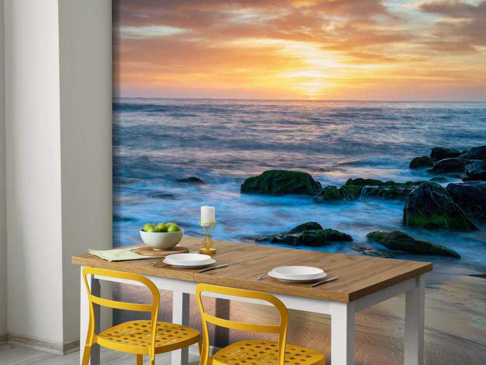 Lever de soleil romantique