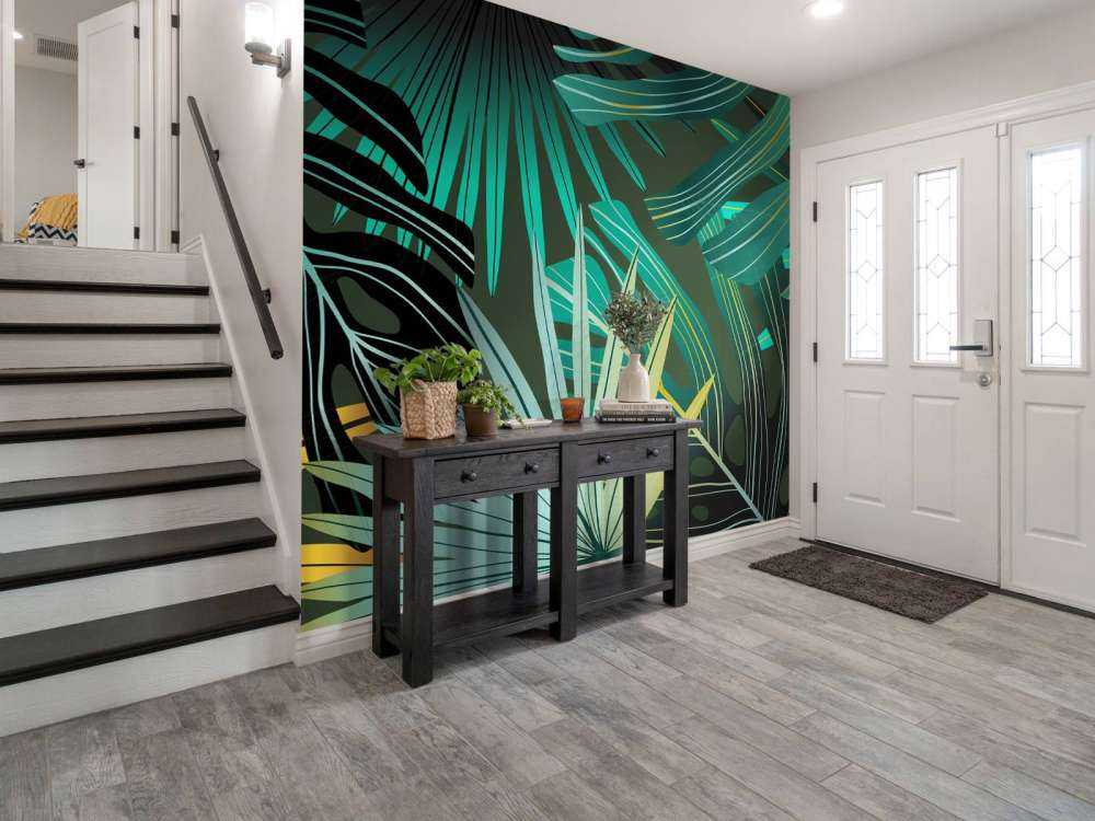 Panorama des feuilles tropicales